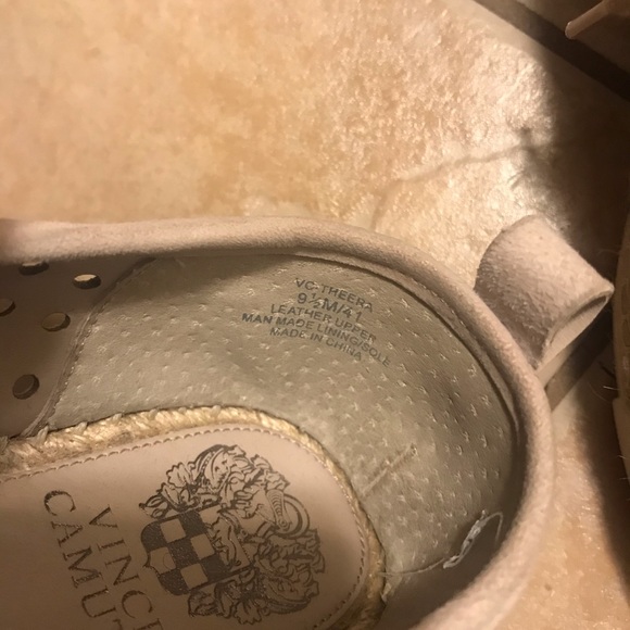 EUC Suede Vince Camuto Lace Up espadrilles Sz 9.5 - Picture 2 of 5